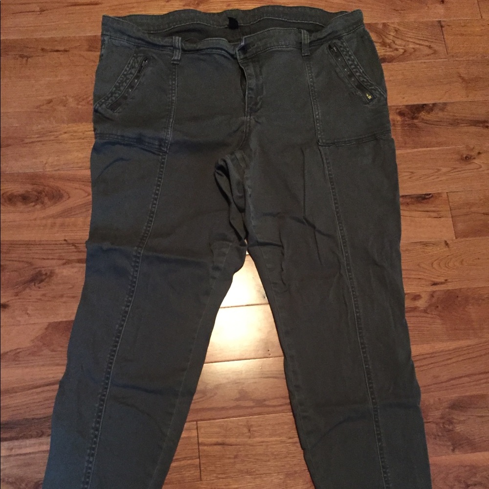 Gap stretch army green pants